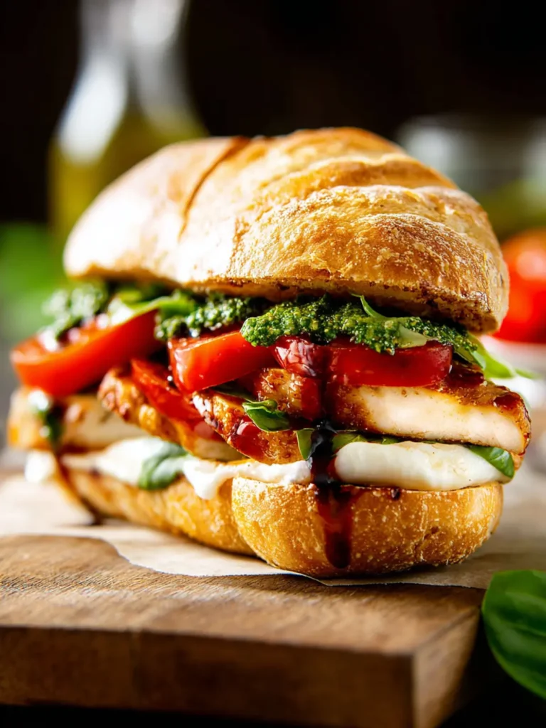 chicken caprese sandwich First Image