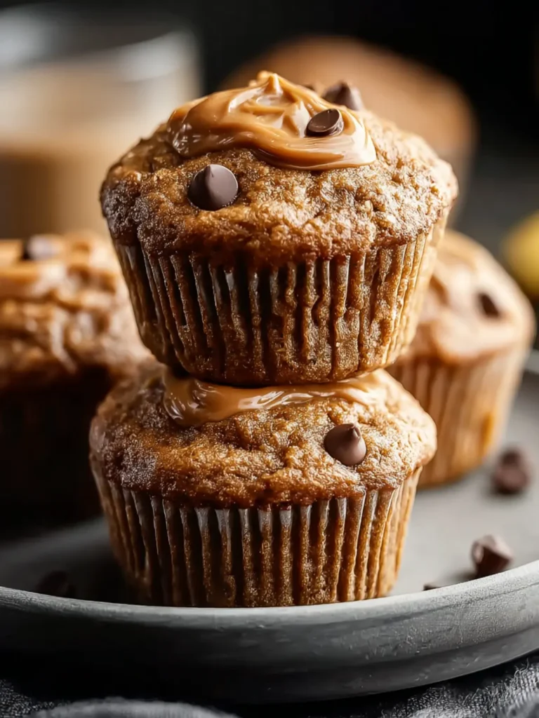 peanut butter banana muffins First Image