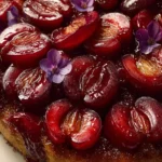 plum ginger upside down cake First Image