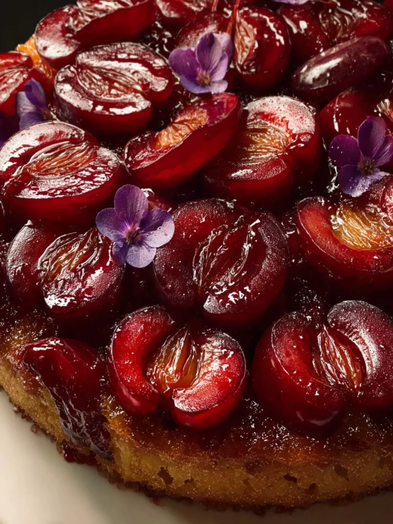 plum ginger upside down cake First Image