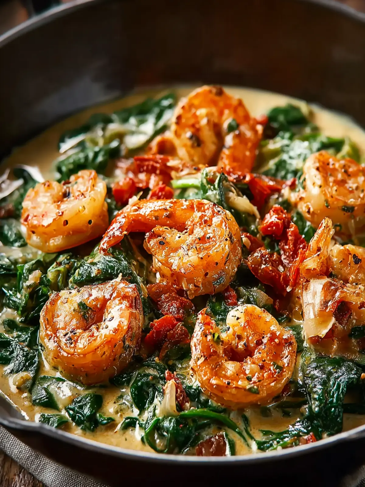 tuscan shrimp spinach First Image